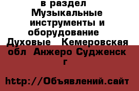  в раздел : Музыкальные инструменты и оборудование » Духовые . Кемеровская обл.,Анжеро-Судженск г.
